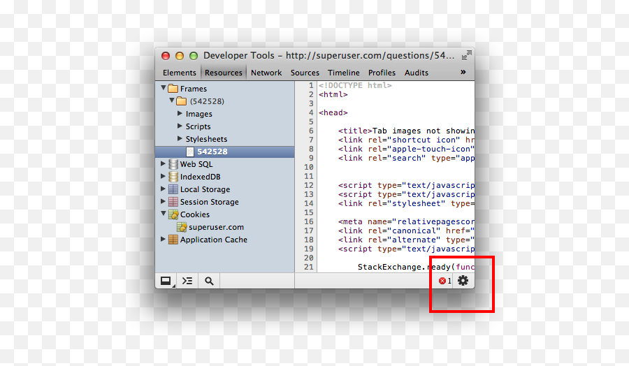 Tab Images Not Showing In The Chrome - Cog In The Developer Tools Png,Chrome Settings Icon