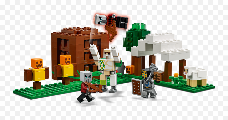 Lego Minecraft The Pillager Outpost 21159 Big W - Lego Minecraft Der Plünderer Außenposten Png,Pillager Icon Minecraft