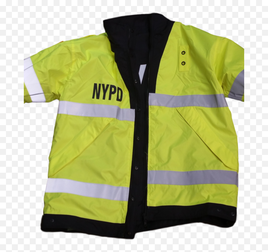 Nypd Reversible Hi - Vis Raincoat With Screen Print U0026 Patches Clothing Png,Icon Hi Viz Jacket