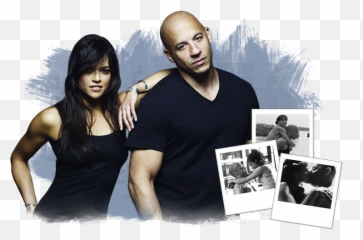 Fast U0026 Furious Franchise - Dom Letty VinMichelle 1 Rodriguez E Diesel png