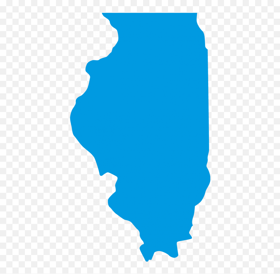 Outline Of Illinois With Chicago - Illinois State Outline Illinois State Shape Png,United States Outline Png