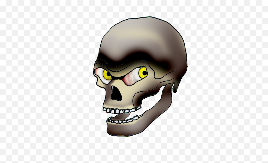 Cool Skull Clip Art - Art Skull Evil Drawings Png,Skull Drawing Png