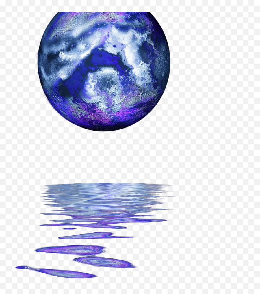 Illustration Blue Planet Transprent Png - Purple And Blue Planet Drawings,Ripples Png