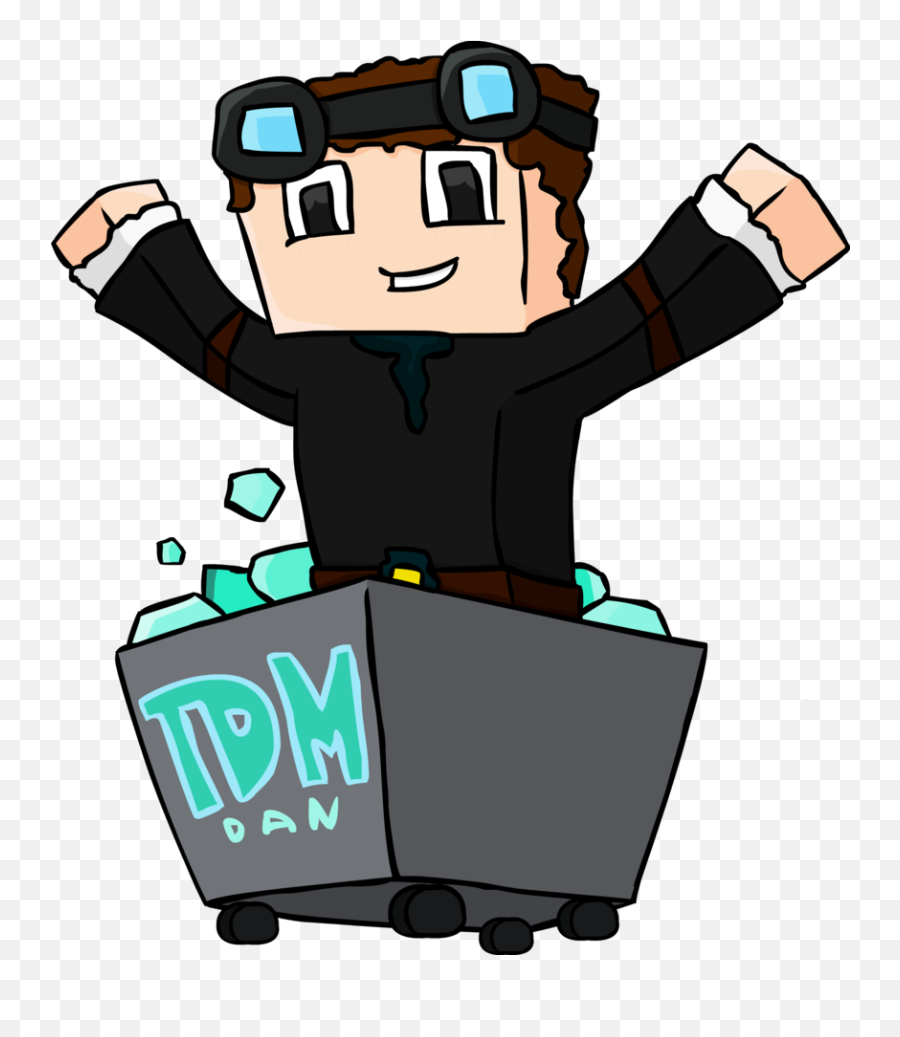 Sims Human Character Fictional Behavior - Draw A Dantdm In A Minecart Png,Minecraft Character Png