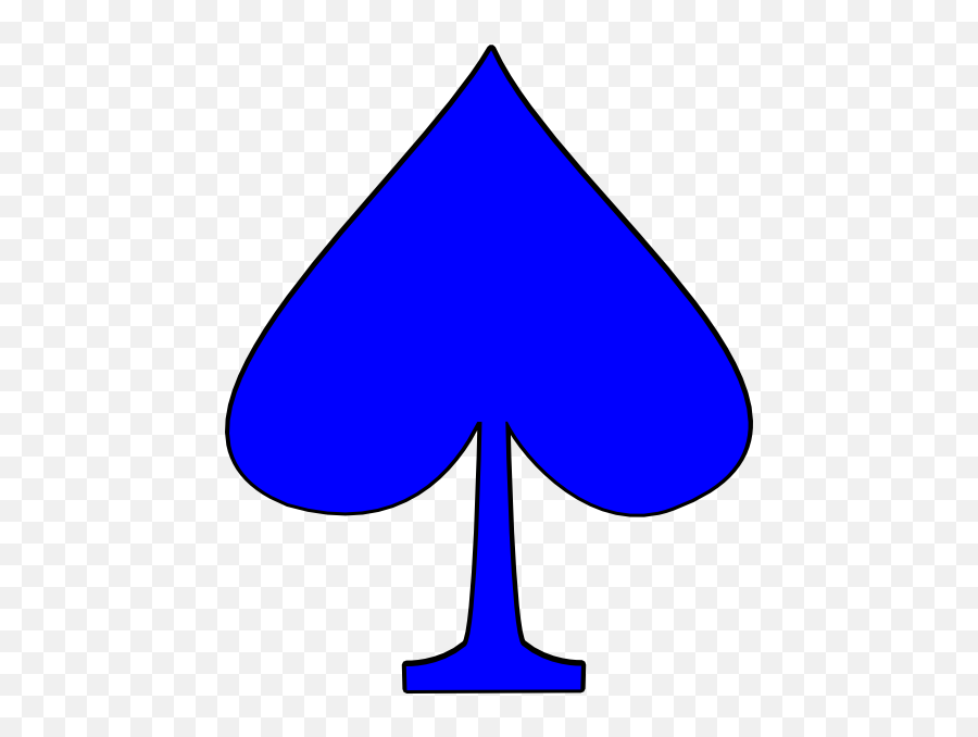 Download Blue Ace Of Spades - Blue Spade Png,Ace Of Spades Png