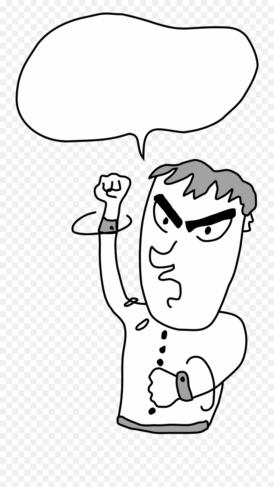 Angry Man - Drawing Of Angey Man Png,Angry Man Png