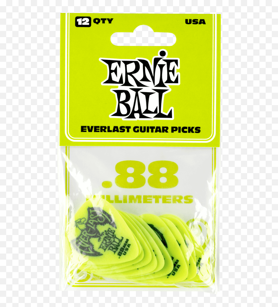 Ernie Ball Everlast 88m Picks Pack Of 12 - Ernie Ball Png,Ernie Png