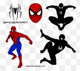 Spider - Man Logo Symbol and Silhouette Vectors FreePatternsArea png
