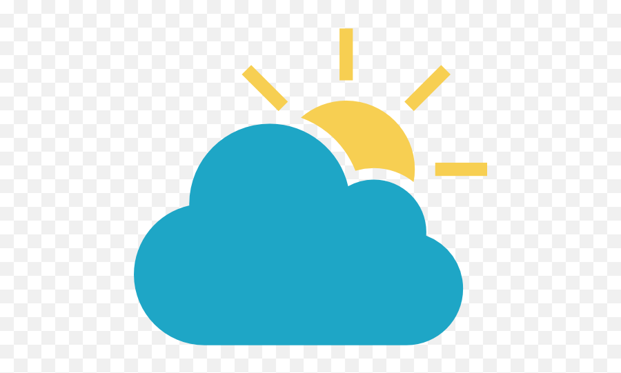 Sunny Clouds Clipart Png 44 Photos - Sunny But Cloudy Symbol,Sun Png Icon
