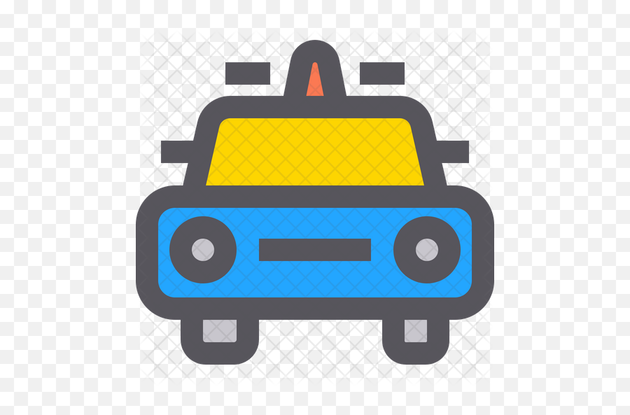 Police Car Front Icon - Clip Art Png,Front Of Car Png