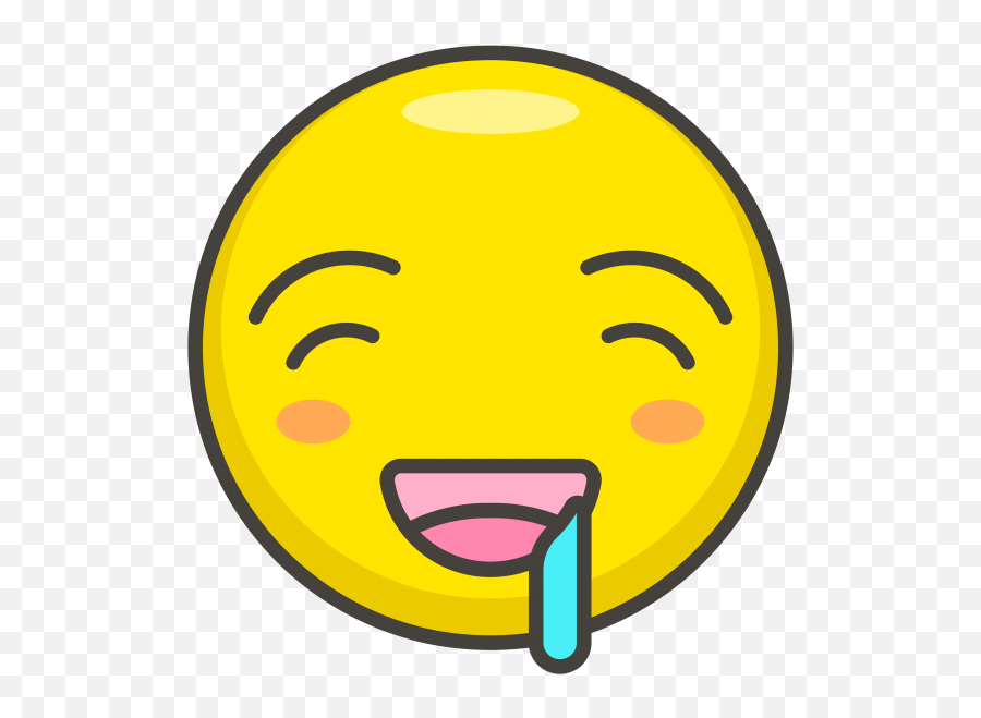 Download Hd Drooling Face Emoji - Emoticon Png,Emoji Faces Png