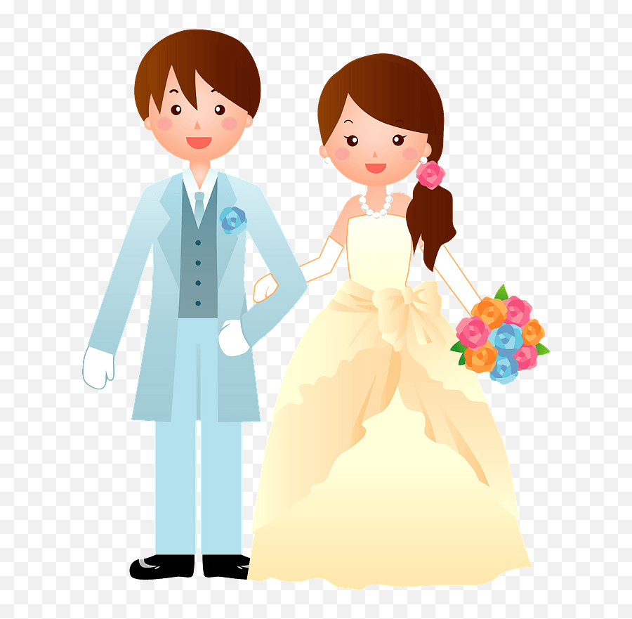 Bride Groom Wedding Clipart Free Download Transparent Png - Wedding Clipart,Bride And Groom Png