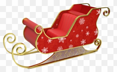 Christmas Sled Png Picture - Santa Claus Sled,Sled Png