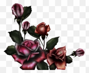 Purple Rose Clipart Gothic - Roses Png