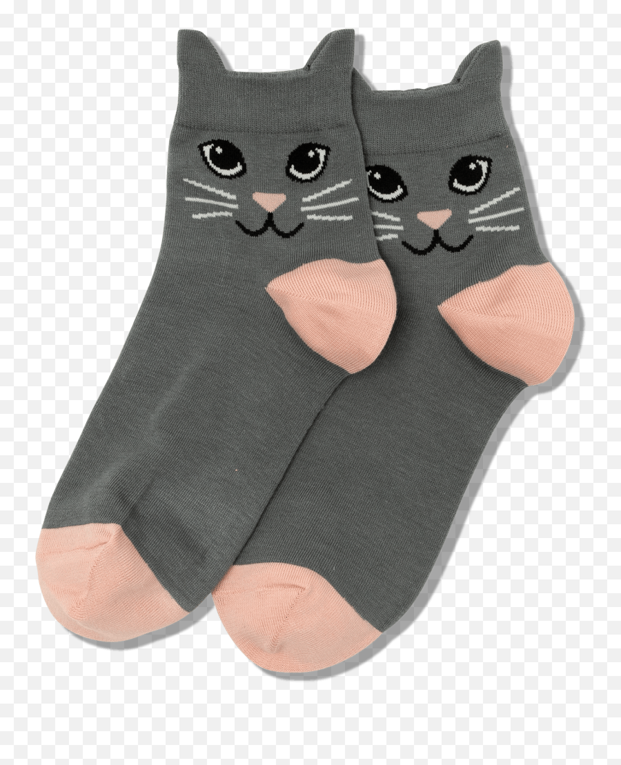 Womens Cat Ears Anklet Socks - Hotsox Png,Cat Ears Transparent