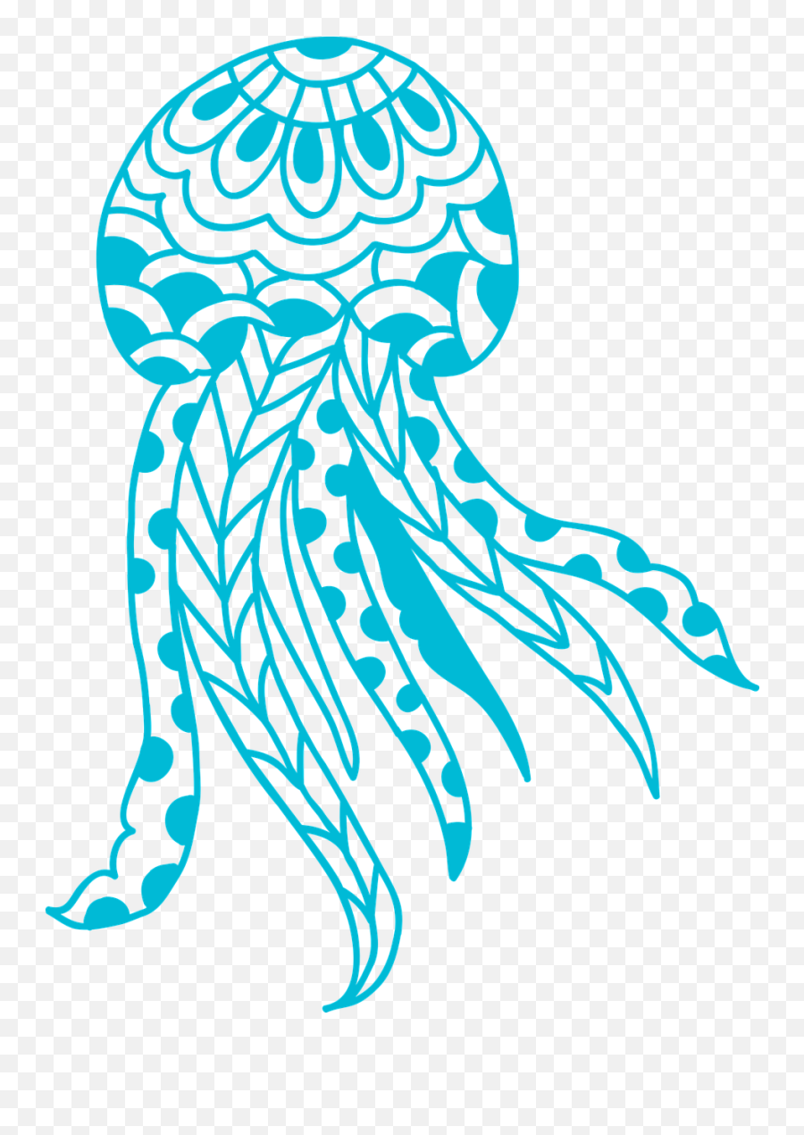 Sea Blue - Free Vector Graphic On Pixabay Ubur Ubur Vector Png,Jellyfish Png