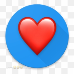 Punycode For The Heart Emoji - Heart Emoji On Blue Background Png,Emoji Hearts Transparent