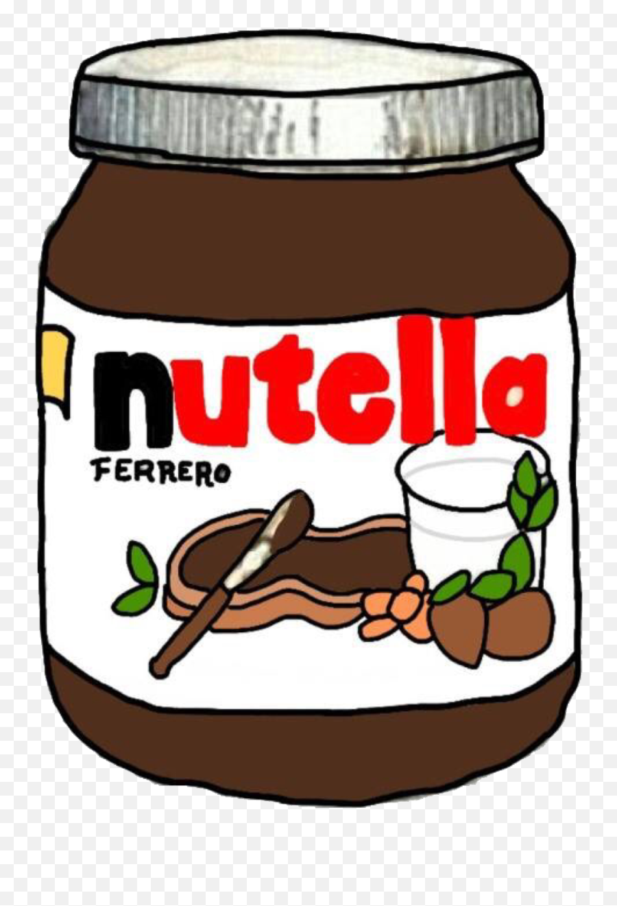Nutella Png Sticker Stickers Tumblr - Nutella Png,Nutella Png