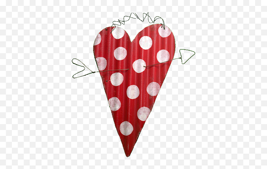Heart Large Red Polka Dot - Blackwater Folk Art Illustration Png,White Polka Dots Png