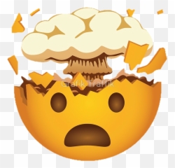 Yükle - Mind Blown Emoji Png Clipart Full Size Apple