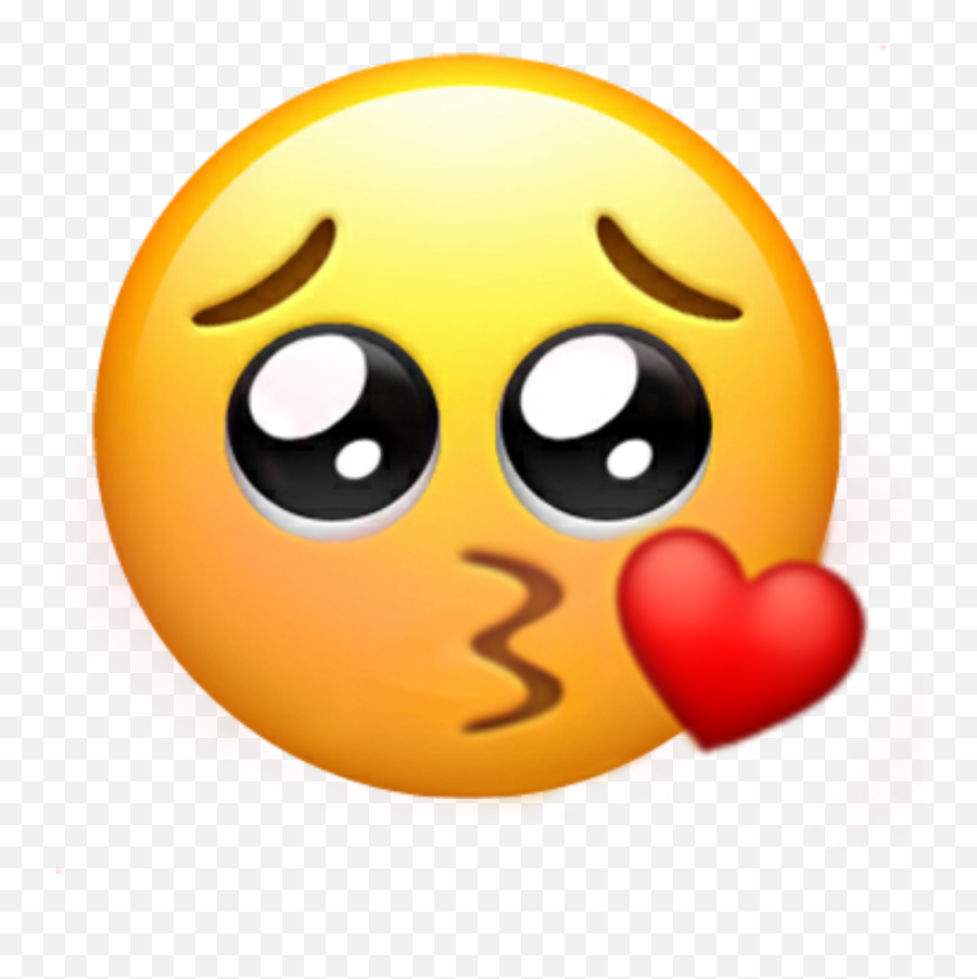 Emoji Iphoneemoji Sad Kiss Sticker By Senakahya588 - Kiss Peace Sign Emoji Png,Kissing Emoji Png
