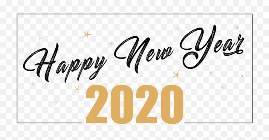 Happy New Year 2020 Png Free Download - Happy New Year 2020 Text Png,Happy New Years Png