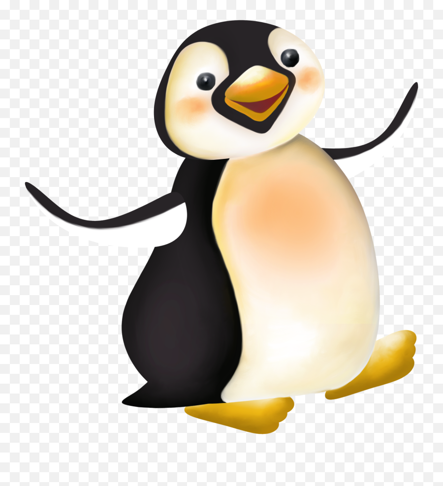 Cartoon Penguin Clipart Transparent - Penguin Clipart Transparent Background Png,Penguin Transparent
