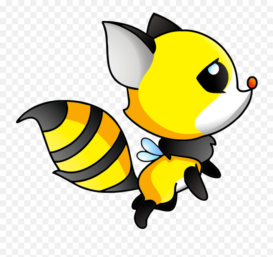 Bee Carrying Honey Clipart Free Download Creazilla - Fox Bee Png,Bee Clipart Png