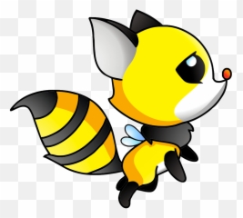 Bee Carrying Honey Clipart Free Download Creazilla - Fox Bee Png,Bee Clipart Png
