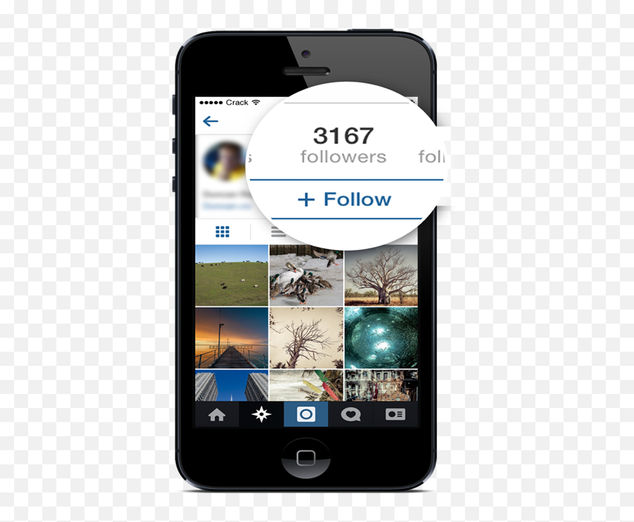 Buy Instagram Followers - Free 100 Instagram Likes Trial Iphone Png,Instagram Follow Png