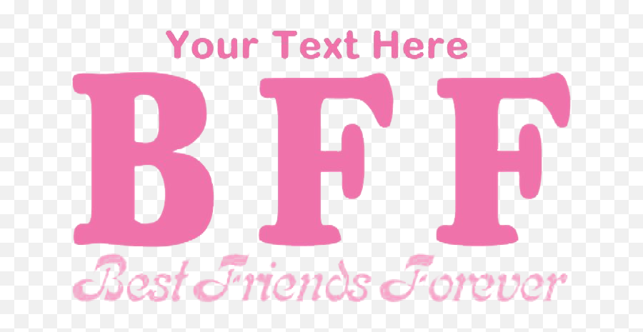 Bff Word Png Clipart - Best Friends Forever Png,Bff Png
