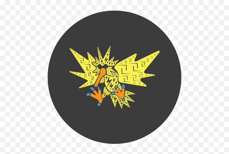 Zapdos Button Izel Studios - Circle Png,Zapdos Png