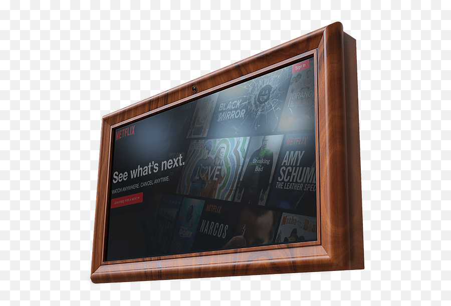 Teleframe Tv Frame Of The 21st Century - Picture Frame Png,Wooden Frame Png
