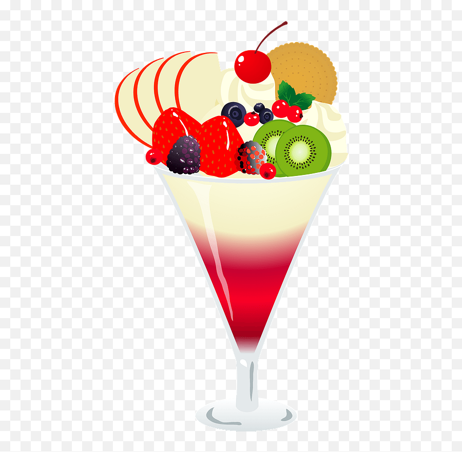 Fruit Parfait Desert Clipart Free Download Transparent Png - Martini Glass,Garnish Png
