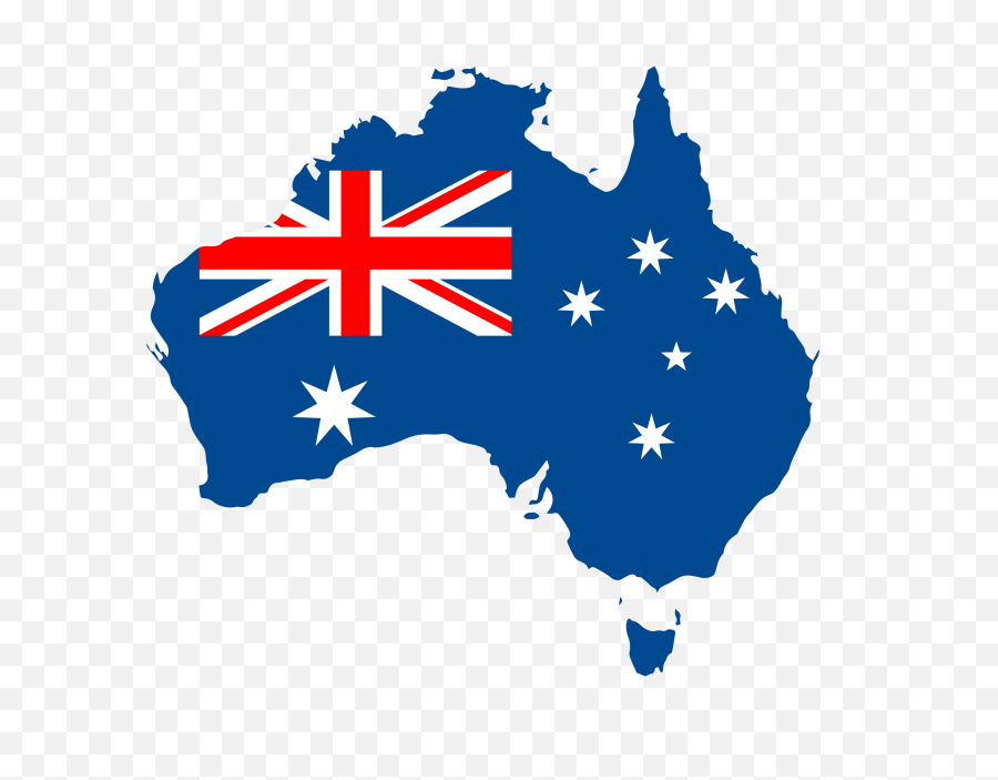 Australia Flag Map Transparent - Australia Map Flag Png,Australia Flag Png