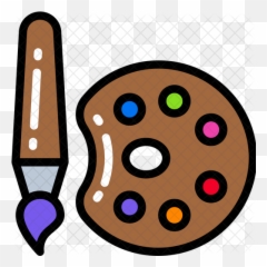 Art Supplies Icon Of Colored Outline - Icon For Art Supplies Png,Art Supplies Png