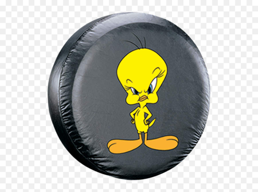 Warner Bros Tweety Attitude Tire Cover - Tweety Bird Tire Cover Png,Warner Bros Animation Logo