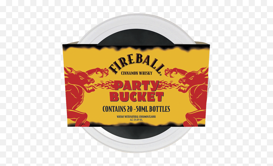 Fireball Cinnamon Whisky Party Bucket - Fireball Whiskey Png,Fireball Transparent