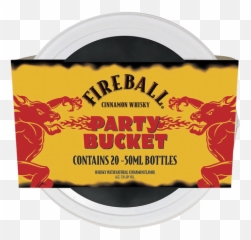Fireball Cinnamon Whisky Party Bucket - Fireball Whiskey Png,Fireball Transparent