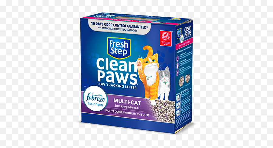 Clean Paws Triple Action Scented Litter Fresh Step - Fresh Step Cat Litter Png,Cat Paws Png