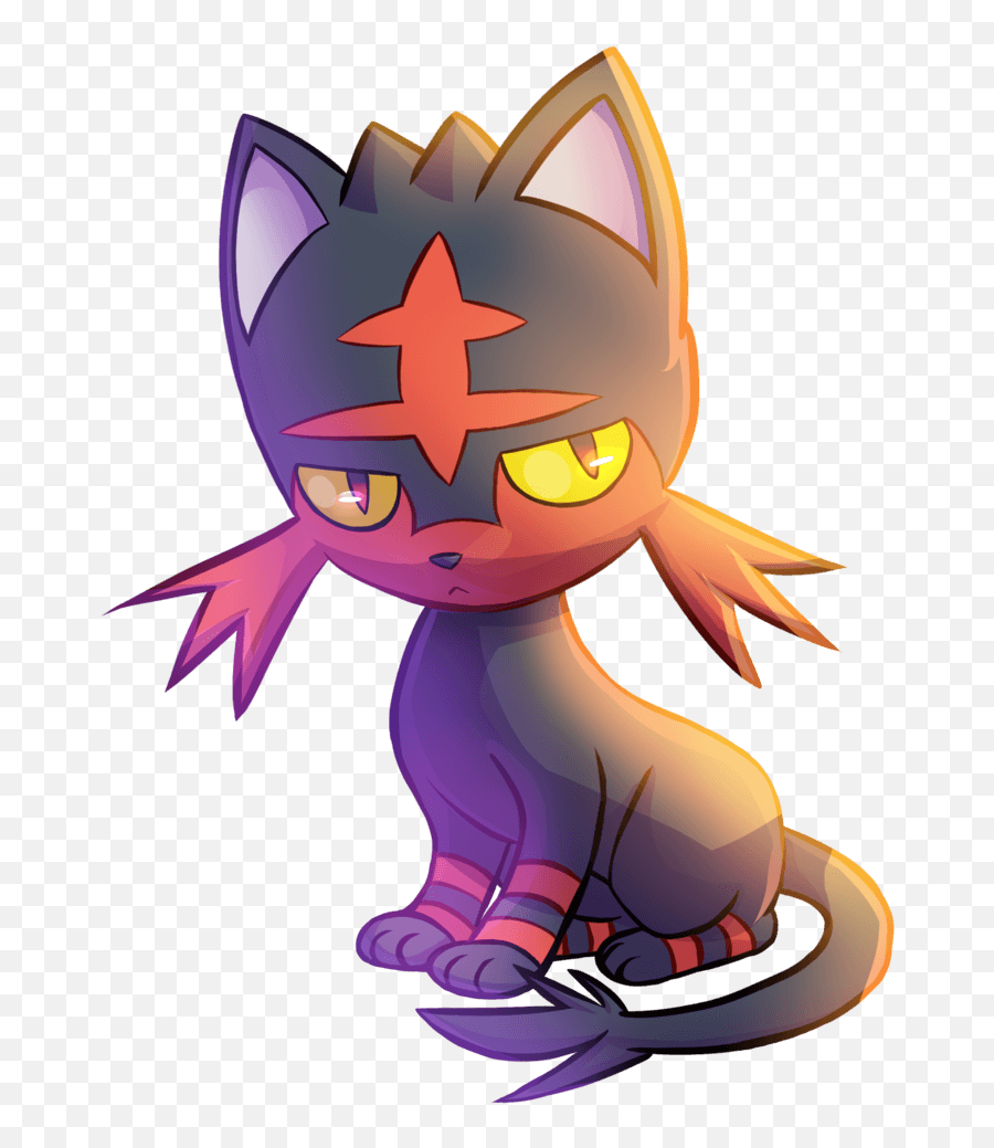 Litten Hd Wallpapers - Pokemon Cat Drawing Png,Litten Png