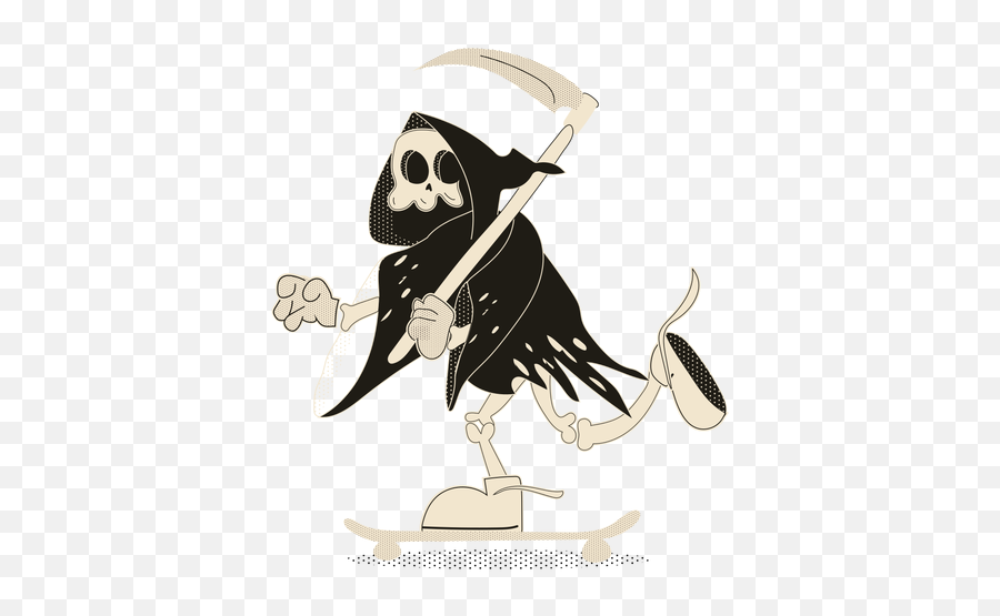 Skater Skeleton Halloween Character - Death Png,Skater Png