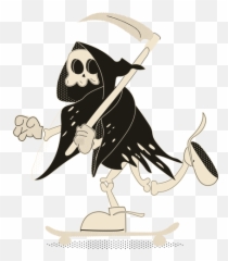 Skater Skeleton Halloween Character - Death Png,Skater Png
