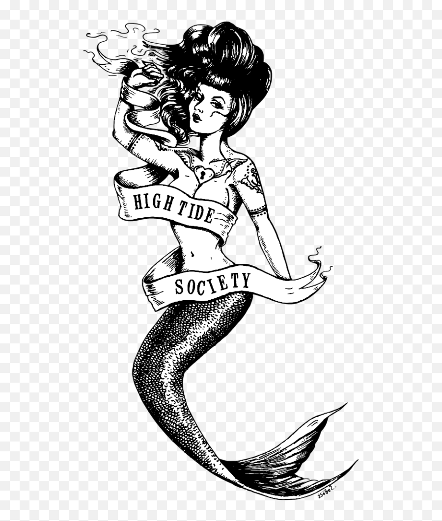 Sailor Tattoos Old School Tattoo Artist - Flash Png Mermaid Tattoo,White Flash Png