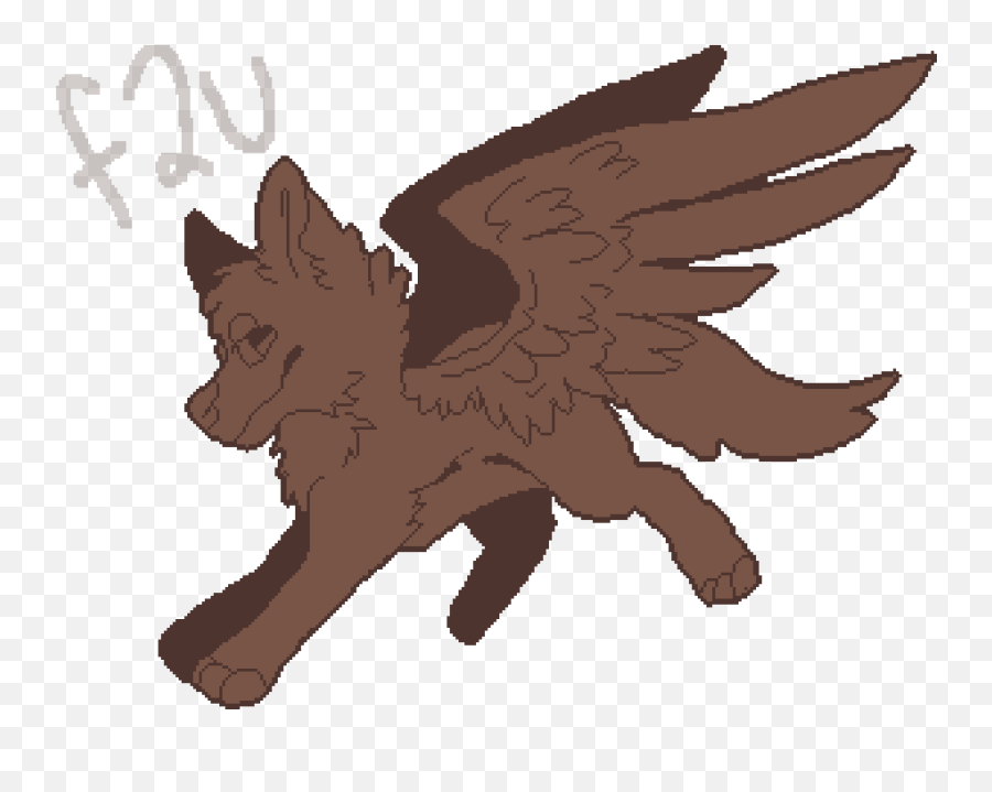 Editing F2u Doggo With Wings Base - Free Online Pixel Art Fictional Character Png,F2u Icon Base