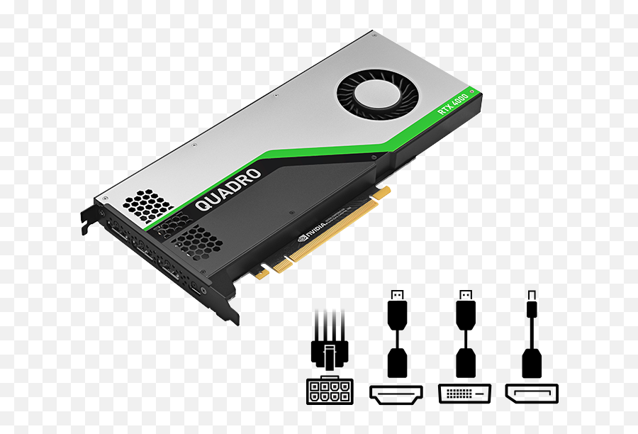 Nvidia Quadro Rtx 4000 - Nvidia Quadro Rtx4000 W 8gb Gddr6 Png,Htc Thunderbolt Icon Glossary