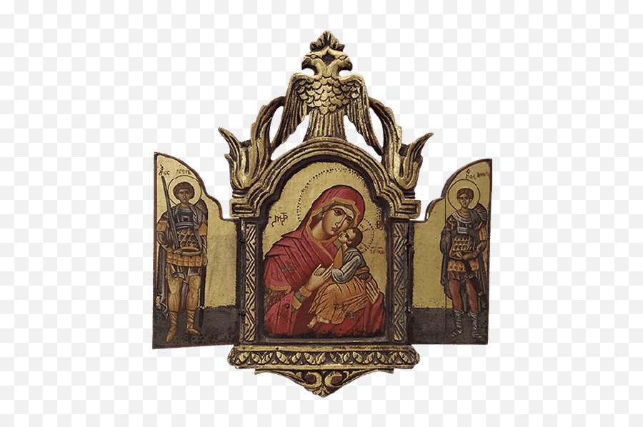 Holly Mother - Icon Triptych Religious Item Png,Prophet Icon