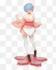 Taito Precious Figure - ReZero Memory Snow Rem Original Sakura Image Ver png