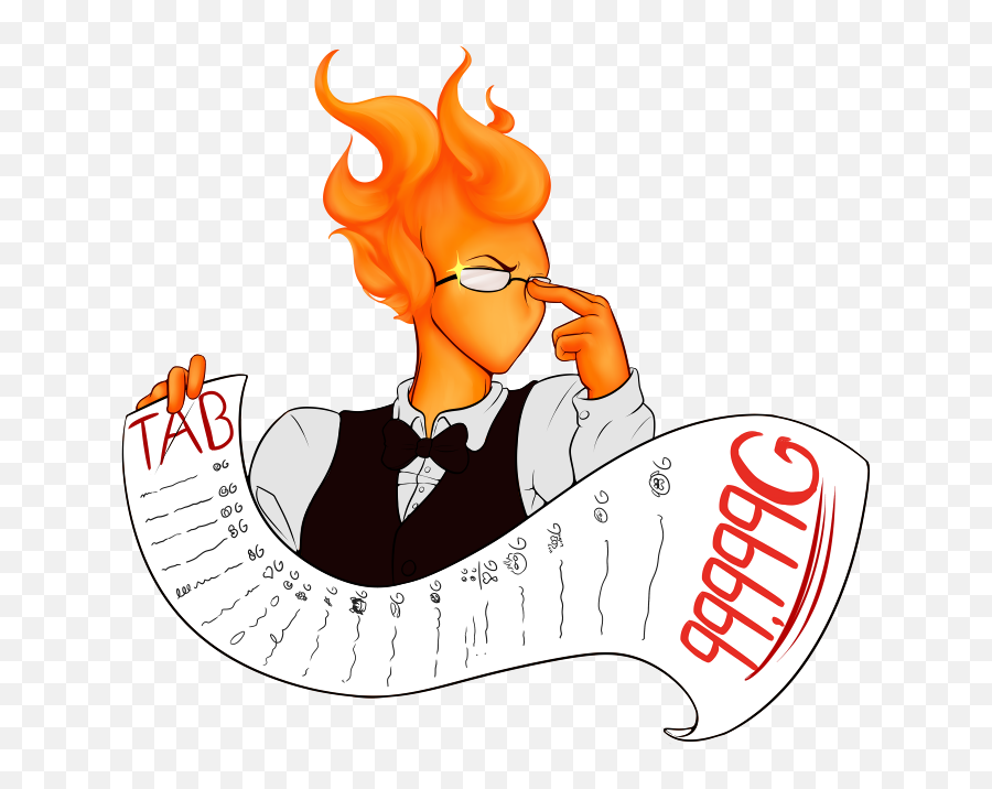 Undertale - Grillby Sans Pay Your Tab Png,Undertale Icon Tumblr