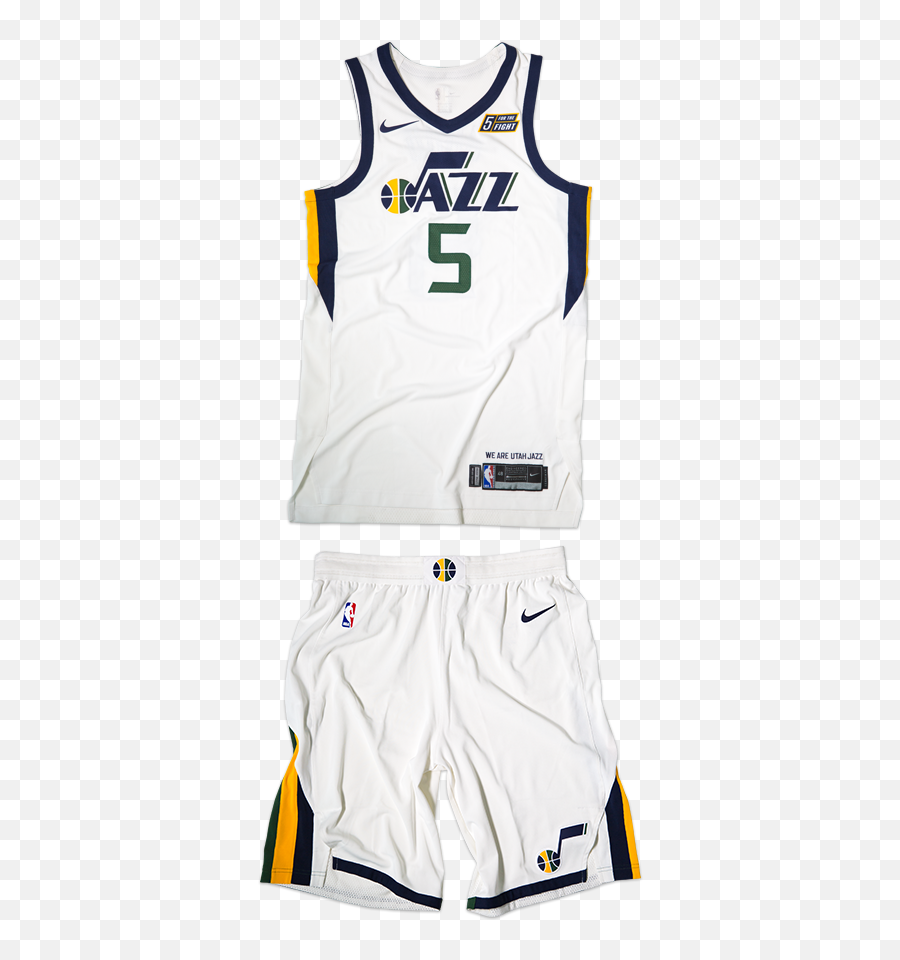 2017 Nba Jersey Compendium - Utah Jazz White Uniform Png,Indiana Pacers Nike Icon Shorts